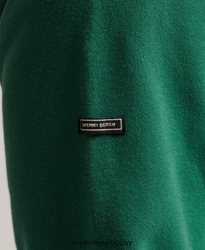 uy Superdry hombres sudadera con capucha de rock psicodélico verde DT2N8Z5056 ropa