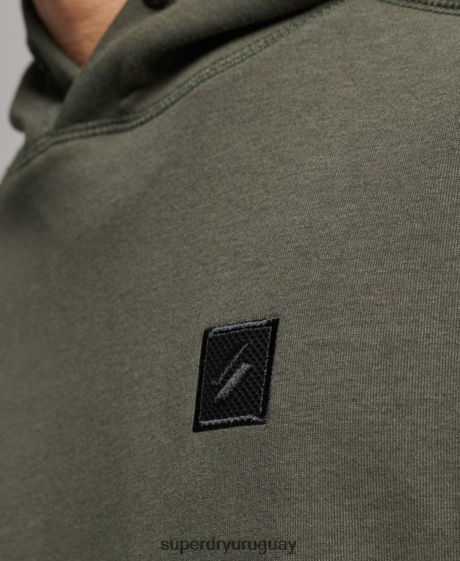 uy Superdry hombres sudadera con capucha de tecnología caqui DT2N8Z5021 ropa