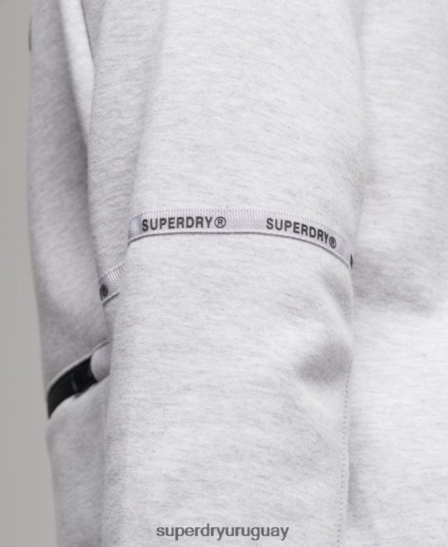 uy Superdry hombres sudadera con capucha de tecnología gris DT2N8Z647 ropa