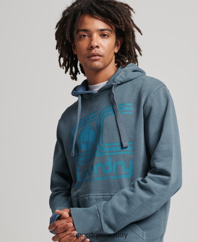 uy Superdry hombres sudadera con capucha del club atlético Armada DT2N8Z5225 ropa