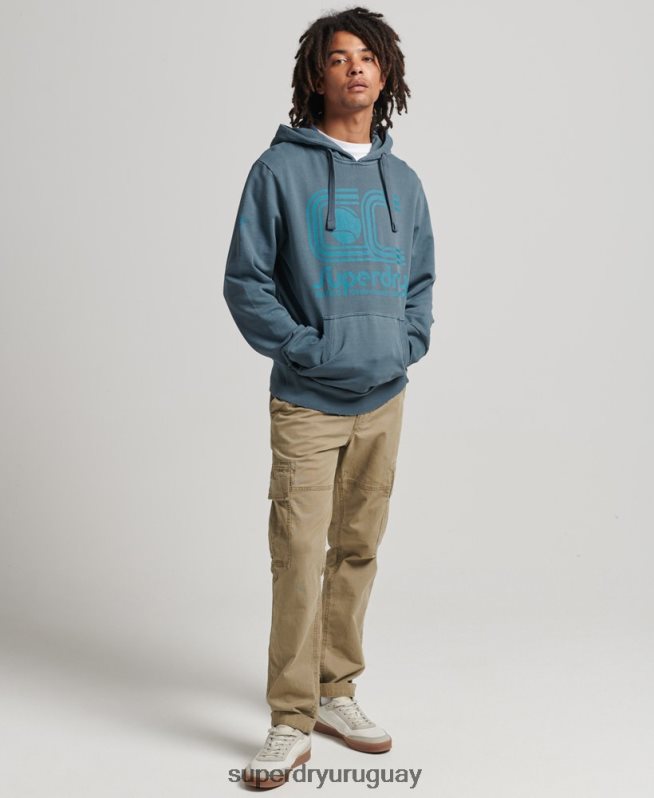 uy Superdry hombres sudadera con capucha del club atlético Armada DT2N8Z5225 ropa