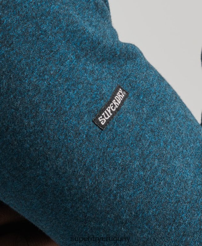 uy Superdry hombres sudadera con capucha del mismo tono azul DT2N8Z862 ropa