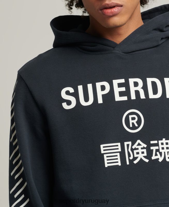 uy Superdry hombres sudadera con capucha deportiva code core Armada DT2N8Z5213 ropa