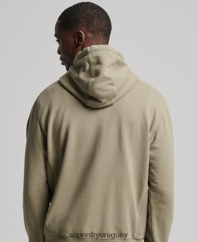 uy Superdry hombres sudadera con capucha esencial caqui DT2N8Z5228 ropa