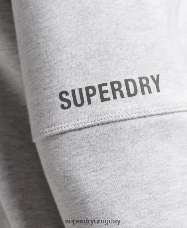 uy Superdry hombres sudadera con capucha gris DT2N8Z5025 ropa