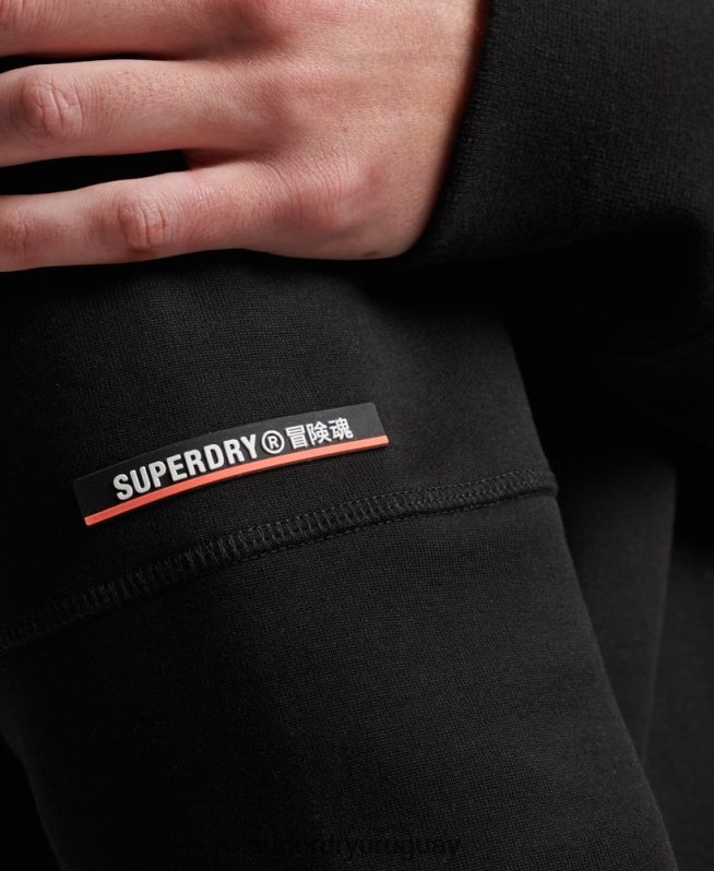 uy Superdry hombres sudadera con capucha negro DT2N8Z504 ropa
