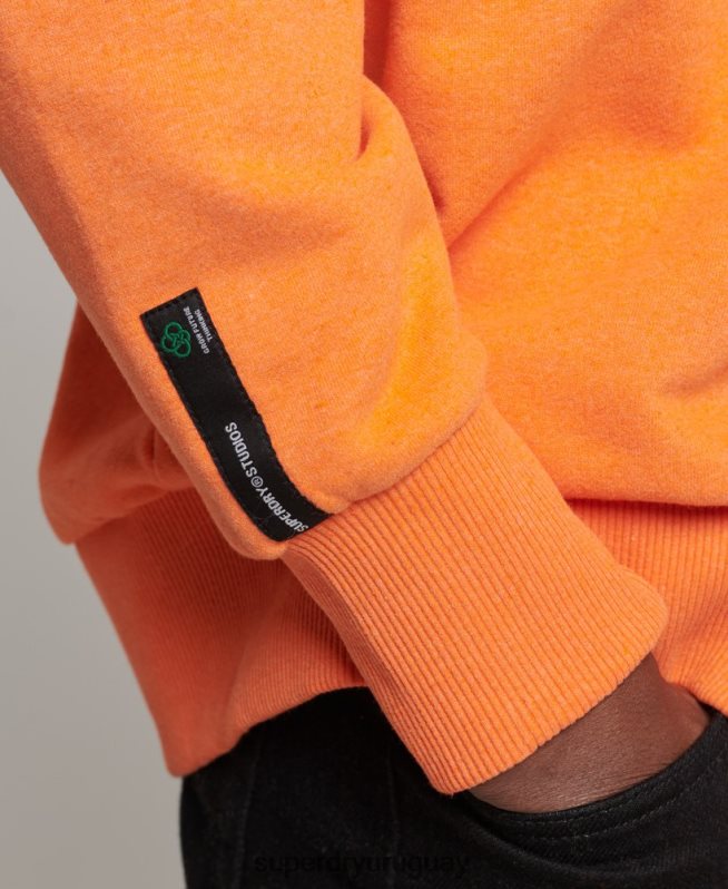 uy Superdry hombres sudadera con capucha reciclada naranja DT2N8Z830 ropa