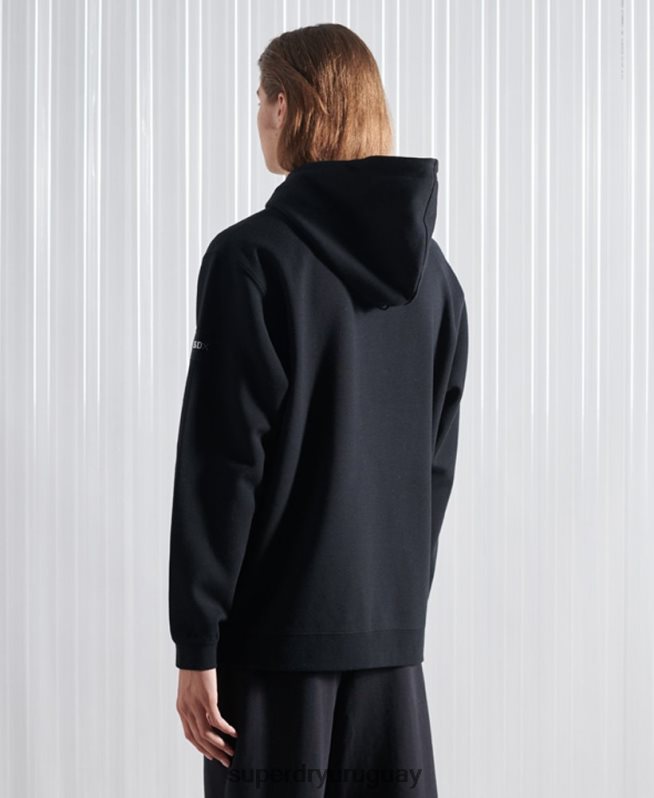 uy Superdry hombres sudadera con capucha sdx nyc de edición limitada negro DT2N8Z5237 ropa