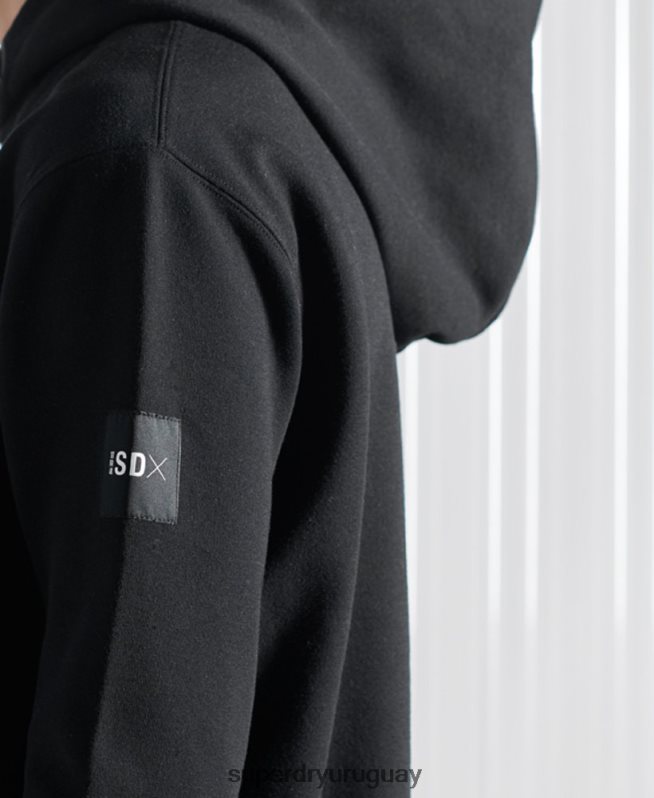 uy Superdry hombres sudadera con capucha sdx nyc de edición limitada negro DT2N8Z5237 ropa