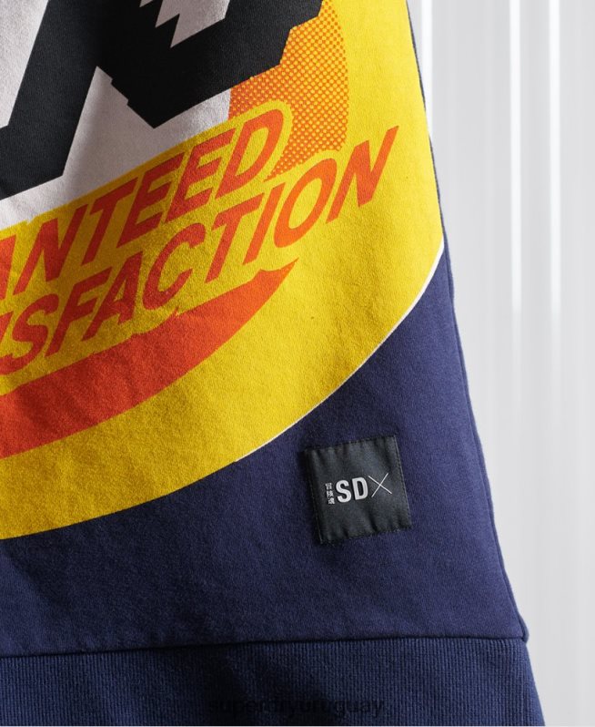 uy Superdry hombres sudadera con capucha sdx rex de edición limitada Armada DT2N8Z5233 ropa