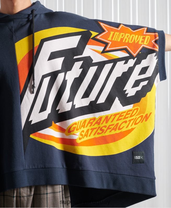 uy Superdry hombres sudadera con capucha sdx rex de edición limitada Armada DT2N8Z5233 ropa