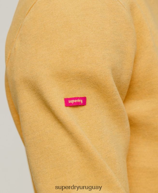 uy Superdry hombres sudadera con capucha vintage city souvenir amarillo DT2N8Z606 ropa