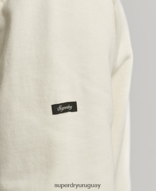 uy Superdry hombres sudadera con capucha vintage into the woods blanco DT2N8Z5139 ropa
