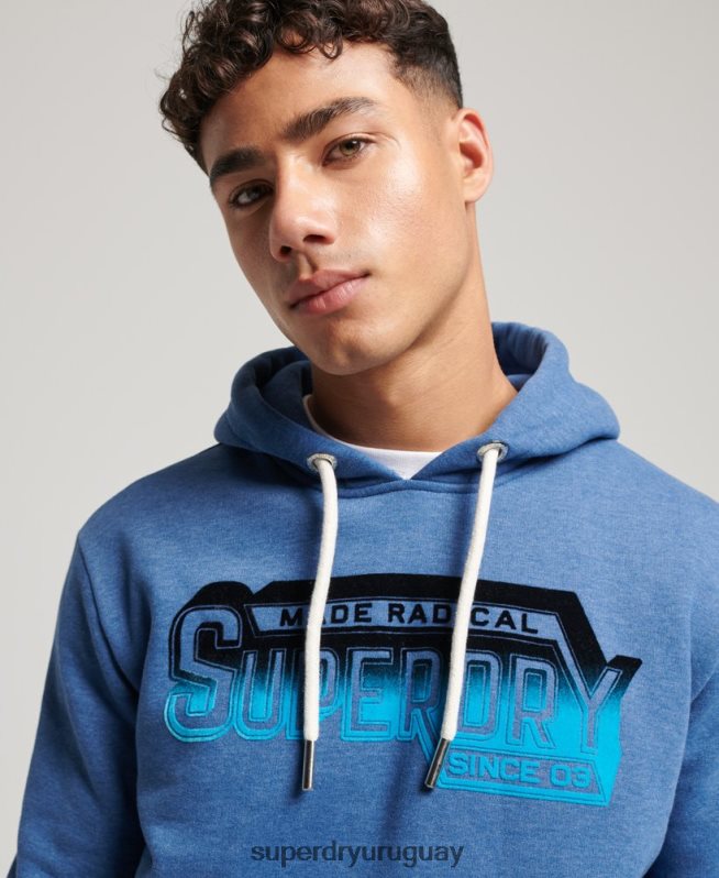 uy Superdry hombres sudadera con capucha vintage shadow Armada DT2N8Z753 ropa