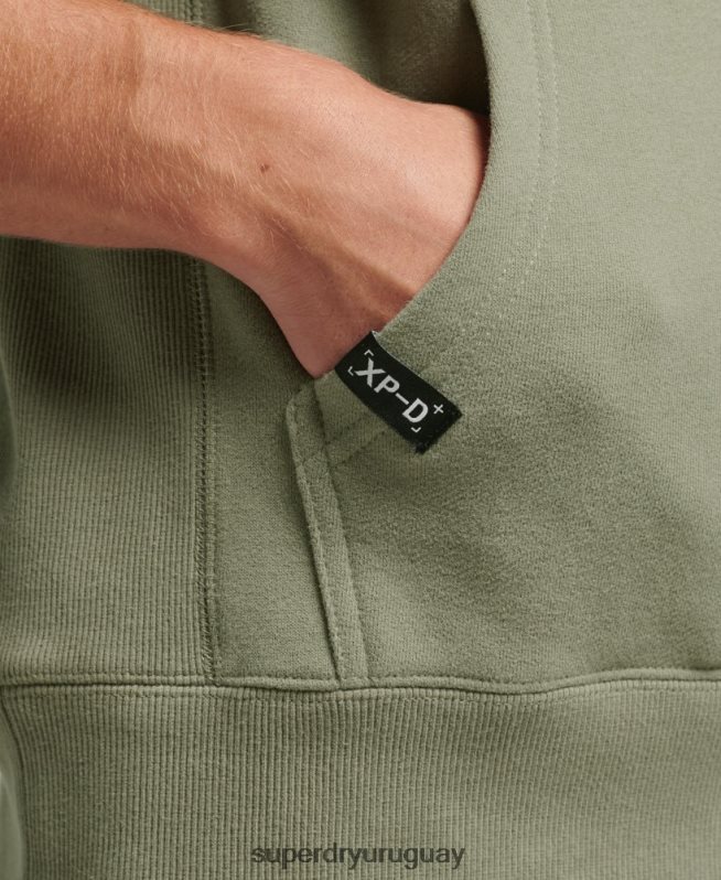 uy Superdry hombres sudadera con capucha y gráfico xp-d caqui DT2N8Z5098 ropa