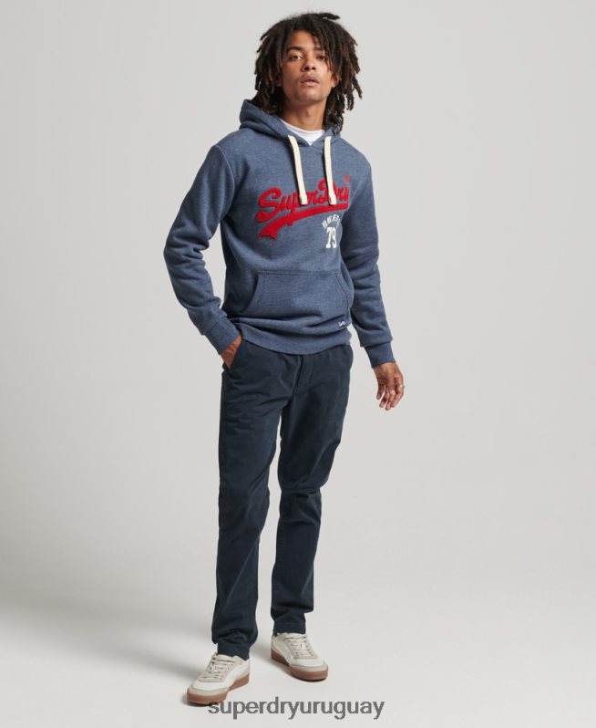 uy Superdry hombres sudadera con capucha y logo vintage Armada DT2N8Z5023 ropa