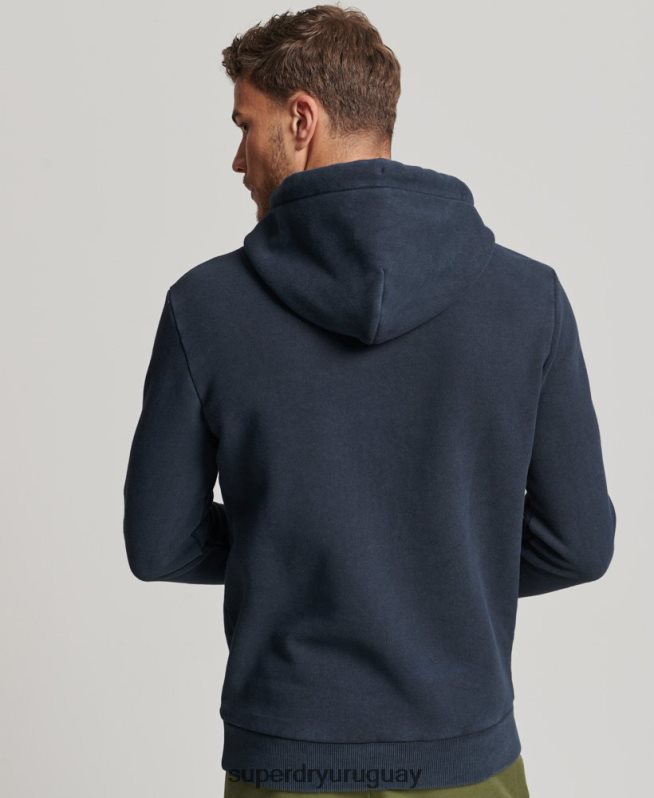 uy Superdry hombres sudadera con capucha y logo vintage Armada DT2N8Z568 ropa