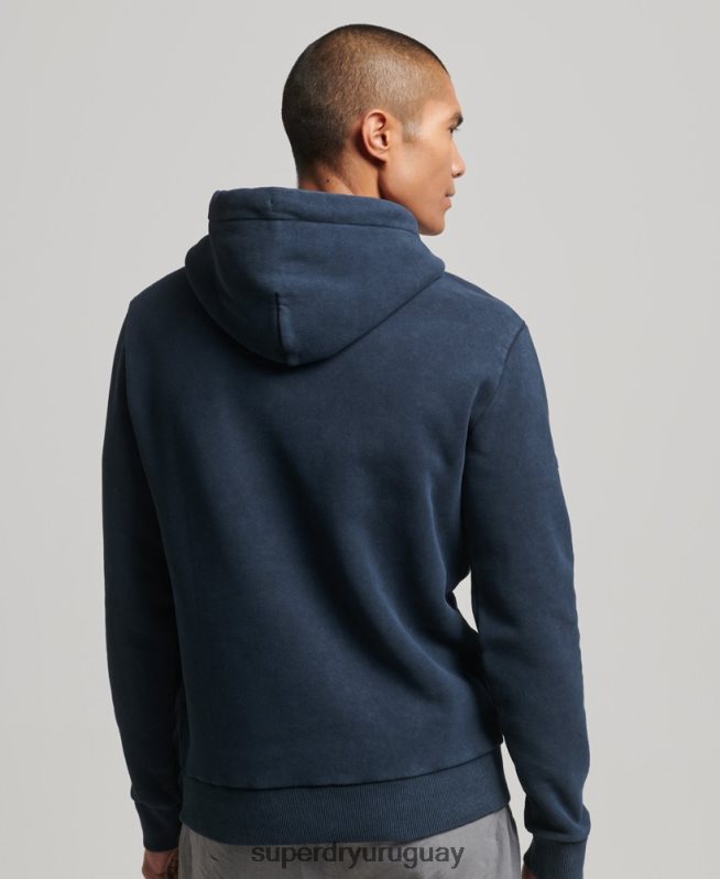 uy Superdry hombres sudadera con capucha y logo vintage Armada DT2N8Z649 ropa
