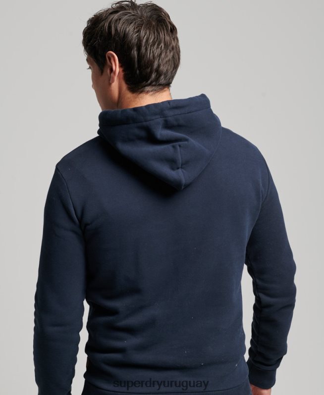 uy Superdry hombres sudadera con capucha y logo vintage Armada DT2N8Z697 ropa