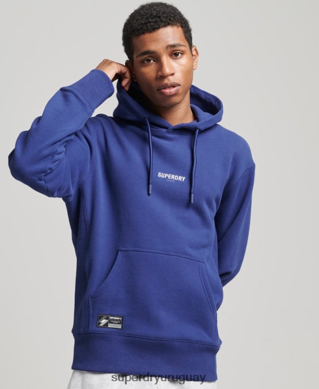 uy Superdry hombres sudadera con capucha y micro logo Armada DT2N8Z5897 ropa