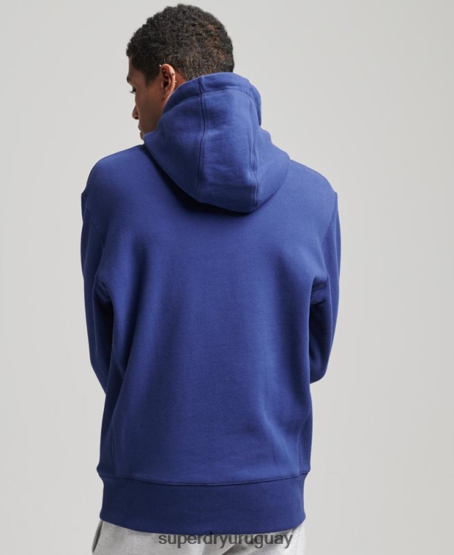 uy Superdry hombres sudadera con capucha y micro logo Armada DT2N8Z5897 ropa
