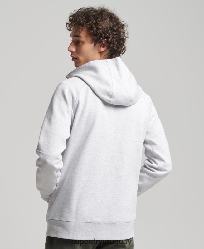 uy Superdry hombres sudadera con cremallera code tech gris DT2N8Z643 ropa