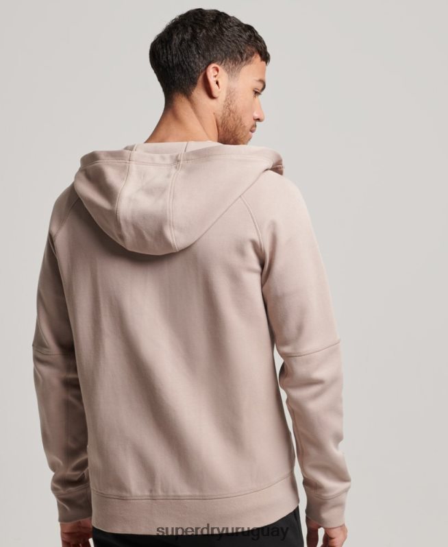 uy Superdry hombres sudadera con cremallera code tech gris claro DT2N8Z81 ropa