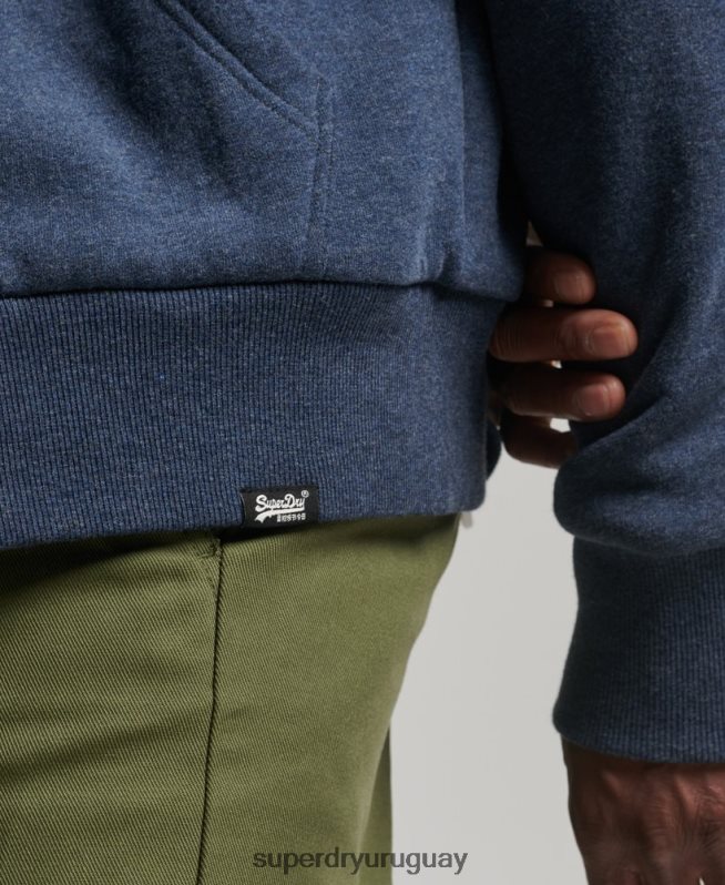 uy Superdry hombres sudadera con cremallera y forro de borreguito esencial Armada DT2N8Z499 ropa