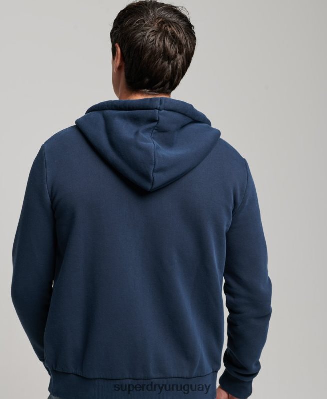 uy Superdry hombres sudadera con cremallera y logo vintage Armada DT2N8Z456 ropa