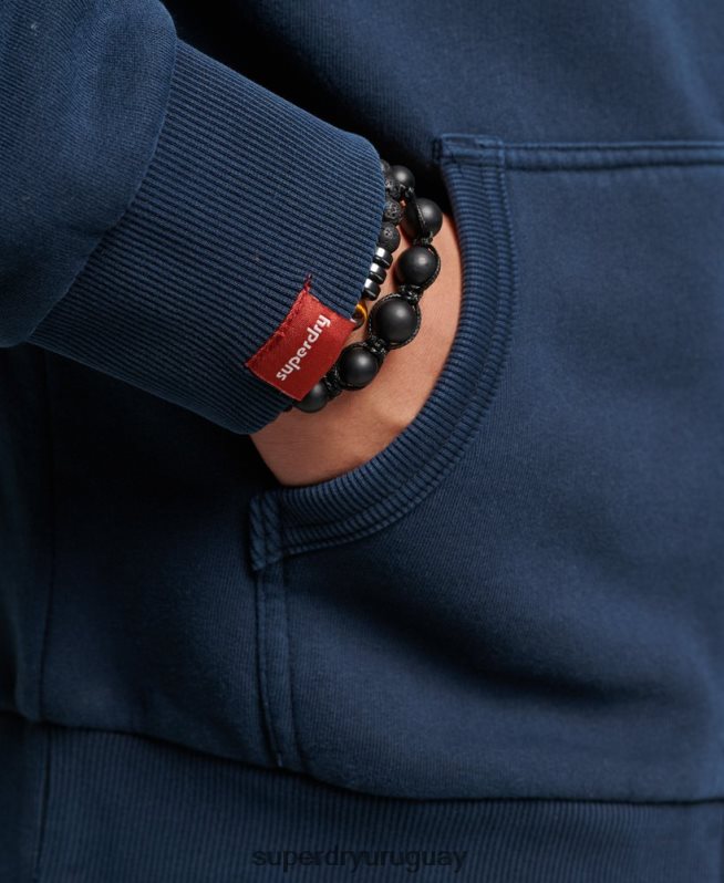 uy Superdry hombres sudadera con cremallera y logo vintage Armada DT2N8Z456 ropa