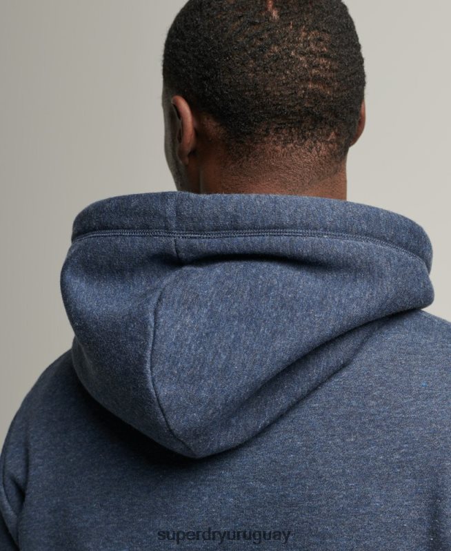 uy Superdry hombres sudadera con cremallera y logo vintage de algodón orgánico Armada DT2N8Z669 ropa