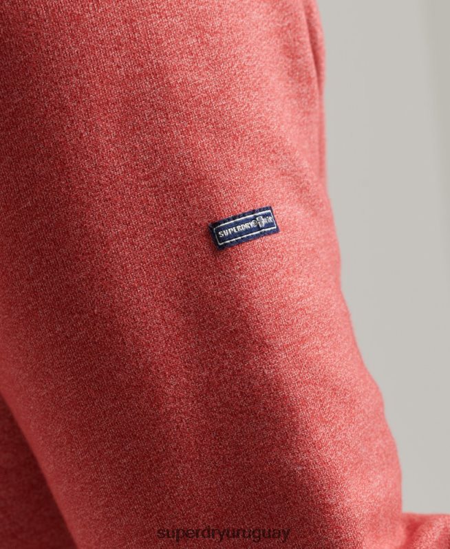 uy Superdry hombres sudadera con cuello redondo clásico cooper vintage rojo DT2N8Z5224 ropa
