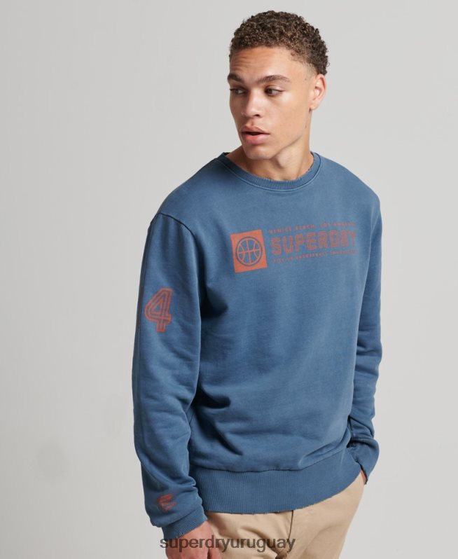 uy Superdry hombres sudadera con cuello redondo del club atlético Armada DT2N8Z881 ropa