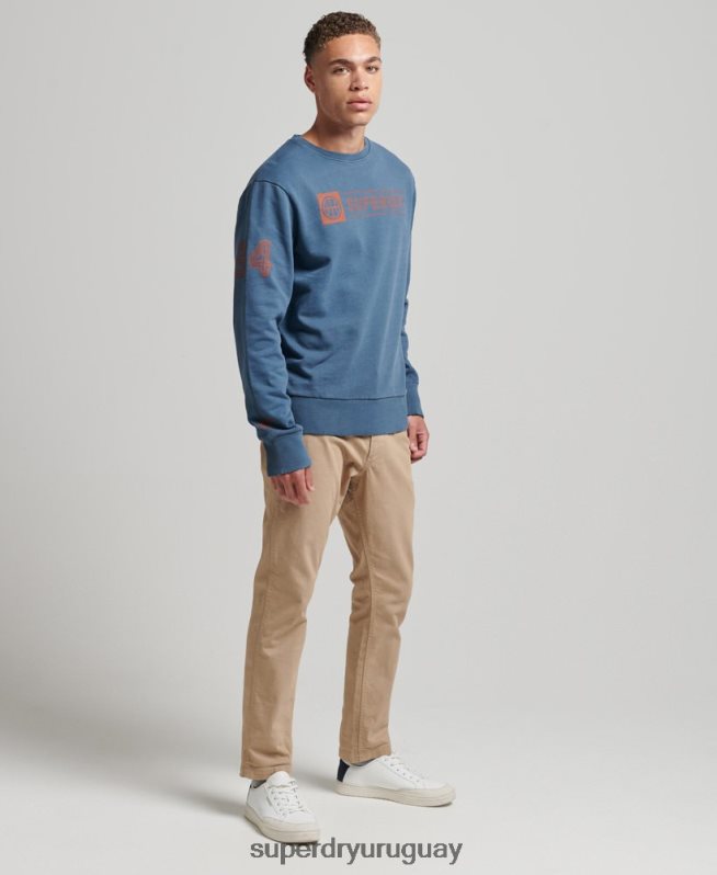 uy Superdry hombres sudadera con cuello redondo del club atlético Armada DT2N8Z881 ropa