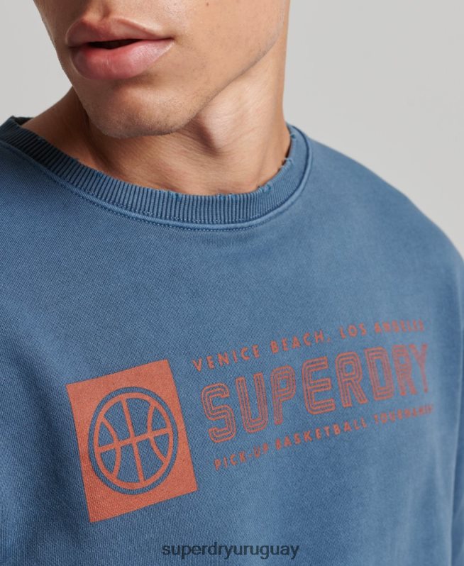 uy Superdry hombres sudadera con cuello redondo del club atlético Armada DT2N8Z881 ropa