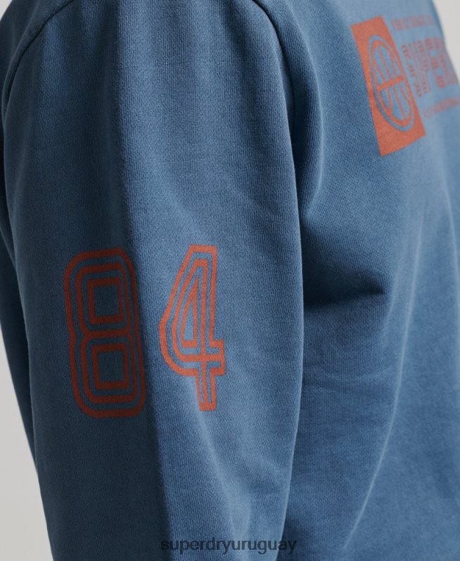 uy Superdry hombres sudadera con cuello redondo del club atlético Armada DT2N8Z881 ropa