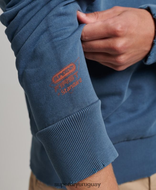 uy Superdry hombres sudadera con cuello redondo del club atlético Armada DT2N8Z881 ropa