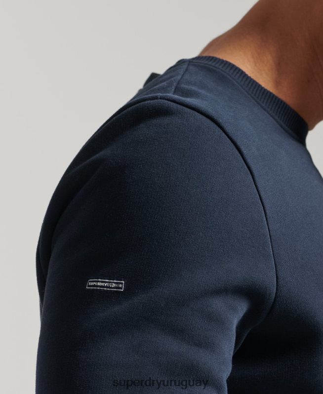 uy Superdry hombres sudadera con cuello redondo diseñada y confeccionada Armada DT2N8Z761 ropa