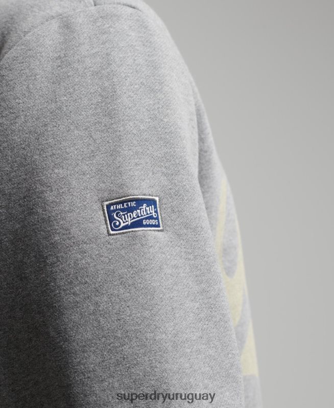 uy Superdry hombres sudadera con cuello redondo gris oscuro DT2N8Z782 ropa