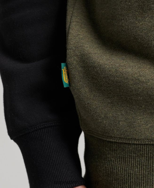 uy Superdry hombres sudadera con cuello redondo verde DT2N8Z506 ropa