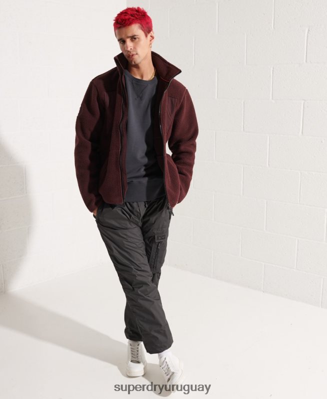 uy Superdry hombres sudadera con estampado gráfico de expedición negro DT2N8Z5057 ropa
