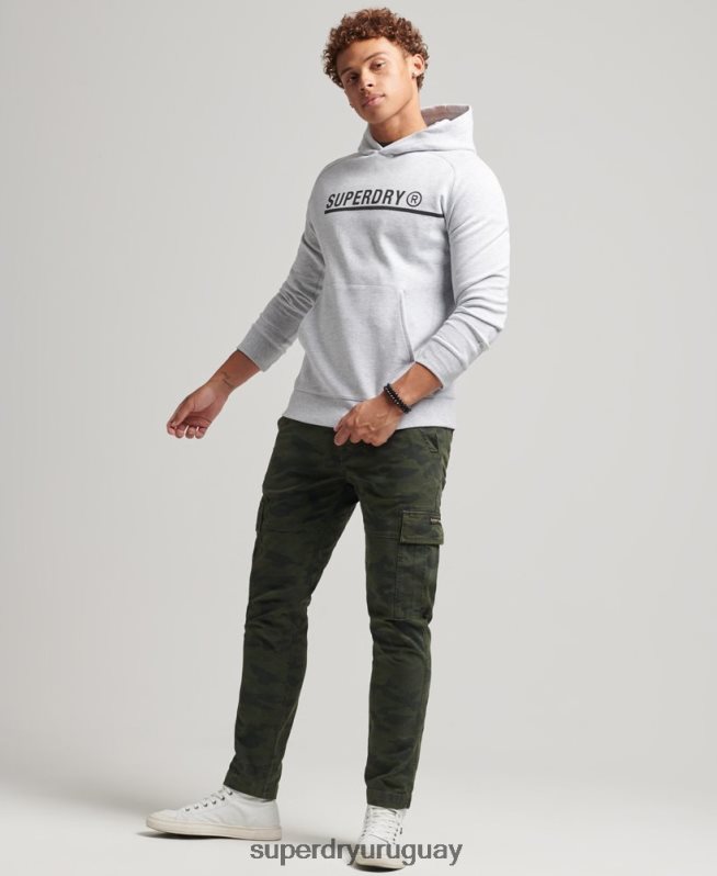 uy Superdry hombres sudadera con gráfico Code Tech gris DT2N8Z5103 ropa