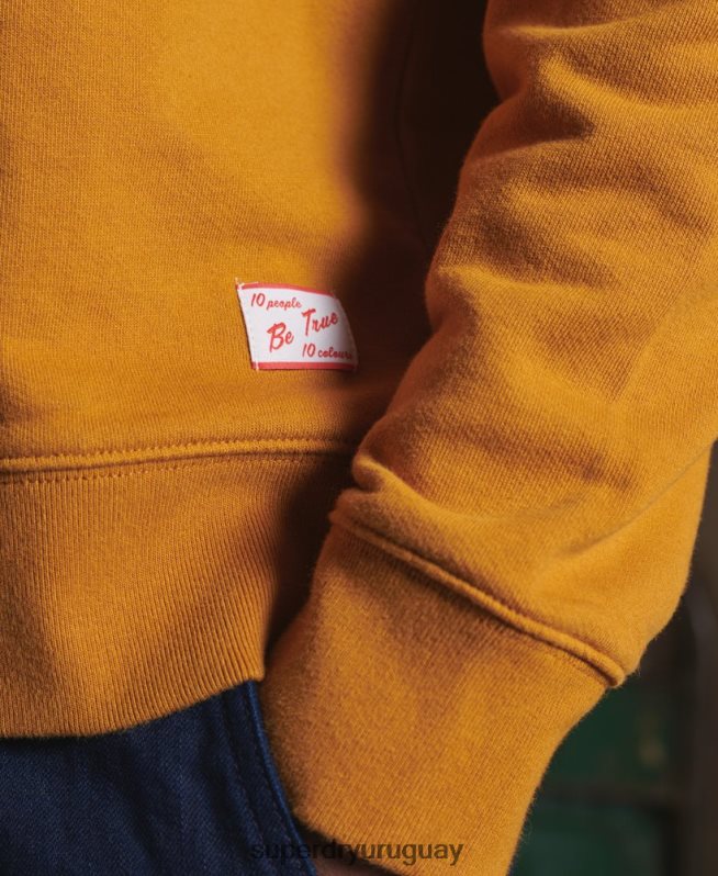 uy Superdry hombres sudadera con gráfico seco de edición limitada amarillo DT2N8Z5235 ropa