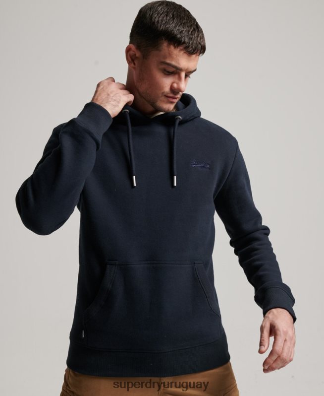 uy Superdry hombres sudadera con logo bordado Armada DT2N8Z64 ropa