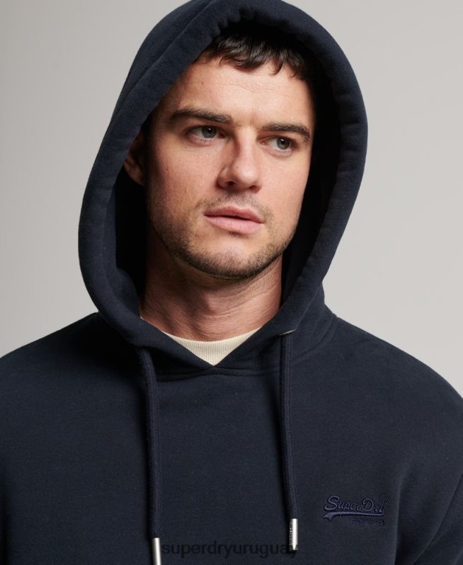 uy Superdry hombres sudadera con logo bordado Armada DT2N8Z64 ropa