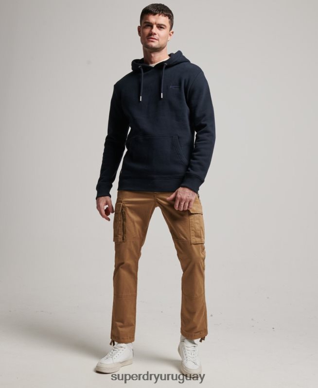 uy Superdry hombres sudadera con logo bordado Armada DT2N8Z64 ropa