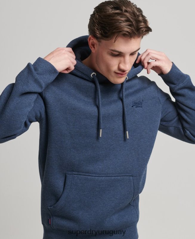 uy Superdry hombres sudadera con logo bordado Armada DT2N8Z754 ropa