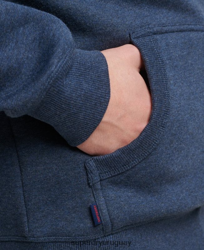uy Superdry hombres sudadera con logo bordado Armada DT2N8Z754 ropa