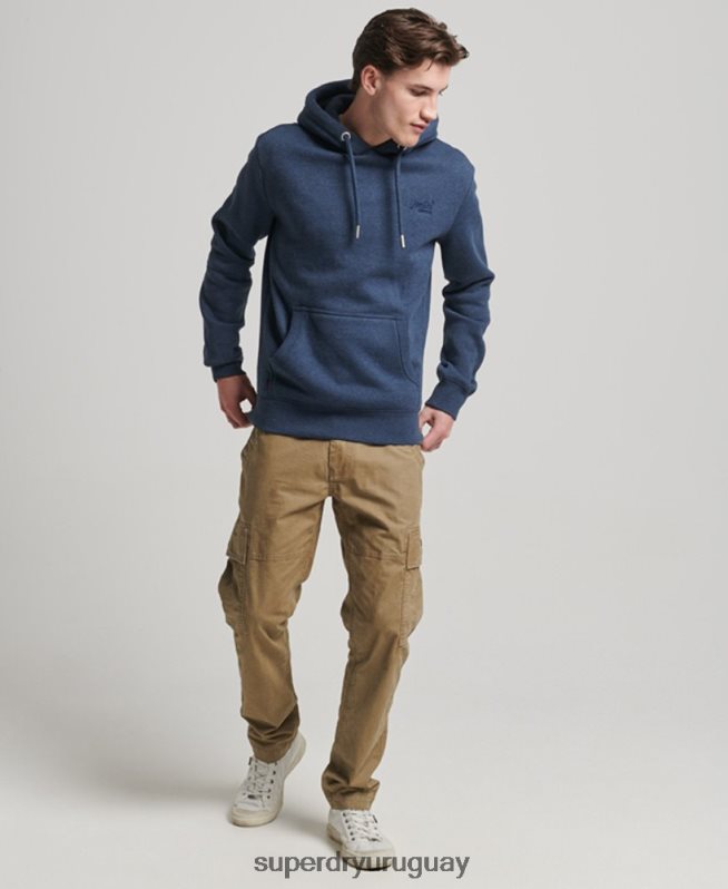 uy Superdry hombres sudadera con logo bordado Armada DT2N8Z754 ropa