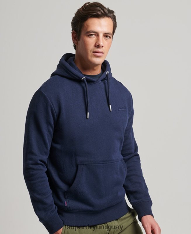 uy Superdry hombres sudadera con logo bordado Armada DT2N8Z838 ropa